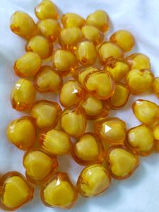 Big Size Heart Shape Beads 50 Pis