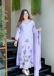 Beautiful Lavender Kurta Set