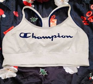 Champion White Sports Bra