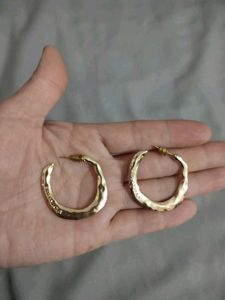 Antitarnish Gold Hoop Earring