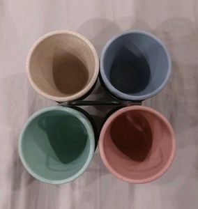 Set of 4 Pastel Cups