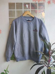 Grey Mountain Print Crewneck Sweatshirt