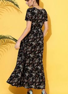 Chic Floral Print Midi Dress