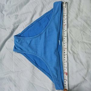 🤎 Blue Ribbed Bikini Bottoms
