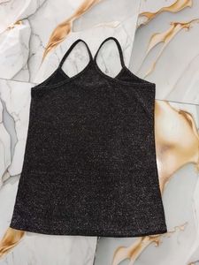 Sparkly Black Camisole Top