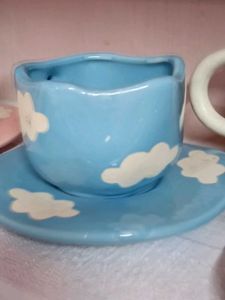 Cute Cloud Mug and Saucer (Any 1 Set
