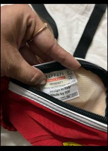 Ferrari Red Crossbody Bag