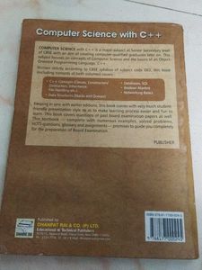 Computer Science with C++ Volume II Textbook XII