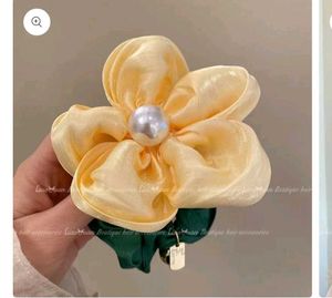 pack of 3 korean premium flowe scrunchies