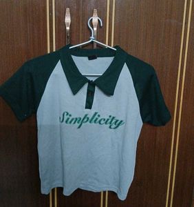 Green Ribbed Crop Top