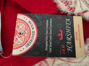 Elegant Red Knit kurti