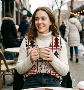 Cozy Christmas Tree Knit Sweater
