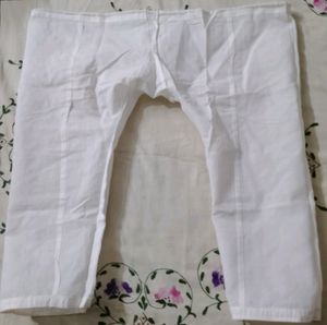 White Cotton Pajama Pants