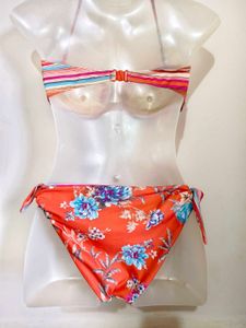🎁Buy 1, Get 1 FREE🎁Striped &amp; Floral Bikini Set