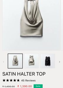 Satin Halter Top