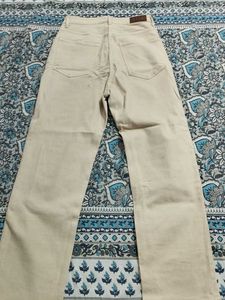 Y2K Beige Straight Leg Jeans