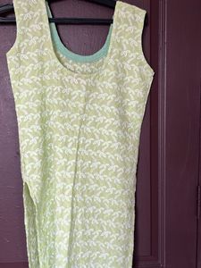 Light Green Embroidered Kurta
