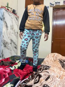 Cute Leopard Print Pajama Set