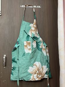 Floral Kitchen Apron double layer