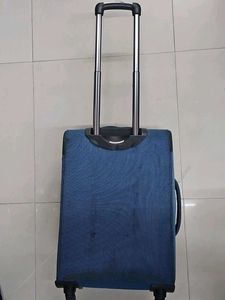 Blue Rolling Carry-On Suitcase