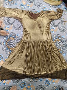 Golden kurta and palazzo pant set
