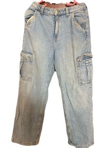 Y2K H&M Light Wash Denim Cargo Pants