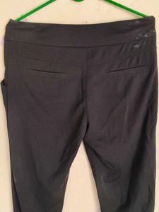 Chic Black Pants with Chain Detail