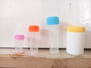 Colorful Topped Small Storage Tubes