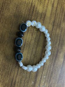 Evil Eye & Moon Beaded Bracelet