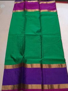 Vibrant  Green Saree