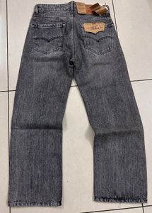 Grey Wash Wide Leg Jeans
