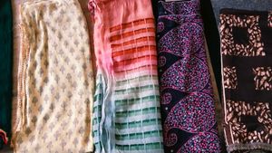 cotton chiffon &amp;pure stylish design dupatta no dam