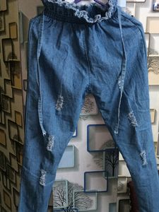 Ripped Flared Jeans