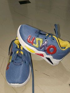 Cute Blue &amp; Yellow Baby Shoes