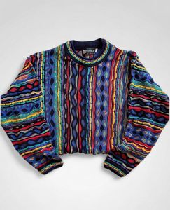 Tundra knit Coogi style sweater