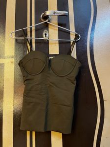 Olive Green Corset Top