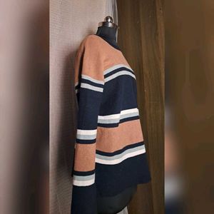 Striped Knit Pullover