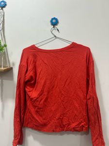 red full sleeve top