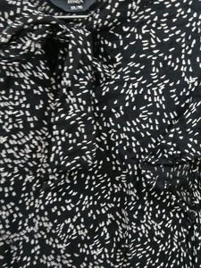 Black &amp; White Printed Top