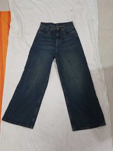 Nuon by Westside Wide Leg Blue Denim Jeans