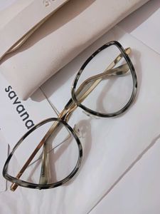 Leopard print plain eyeglasses