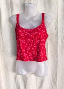 I. Cute Cherry Print Camisole Top