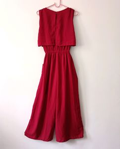 Womens Maroon Jumpsuit
