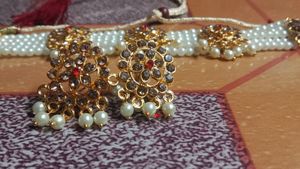 Pearl Necklace With Earrings 😍