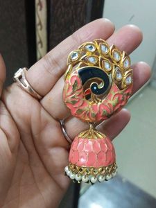 Peacock Jhumka Earrings