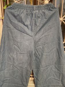 Women's Wide Leg Denim Pants length 34