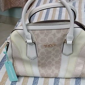 Stylish Patchwork Barrel Bag - New with Tag