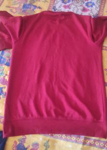 Men's Red Graphic Print Sweatshirt
