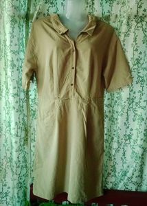 Khaki Mini Dress