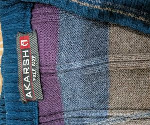 Men's Striped V-Neck Sweater